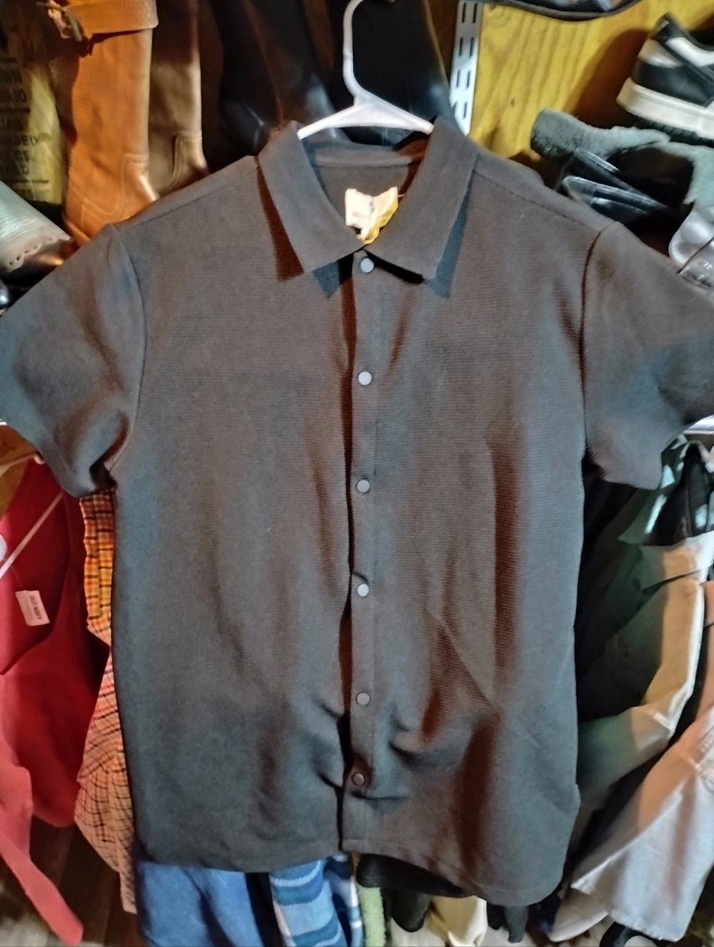 Scott James "blk" Short Sleeve button Up shirt